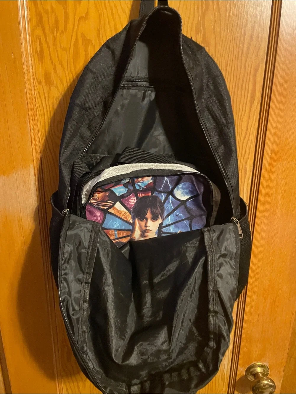 Wednesday Black Graphic Backpack